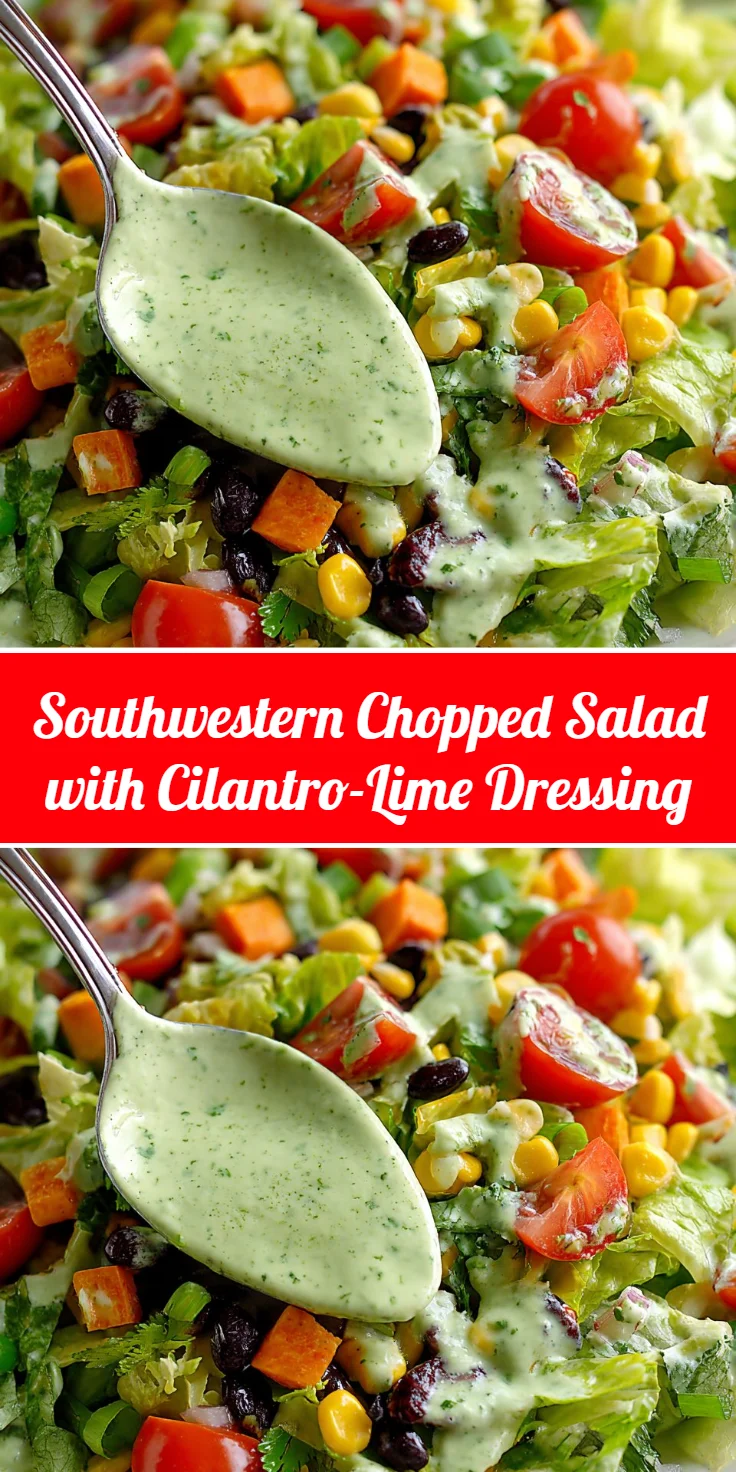 Southwestern Chopped Salad with Cilantro-Lime Dressing