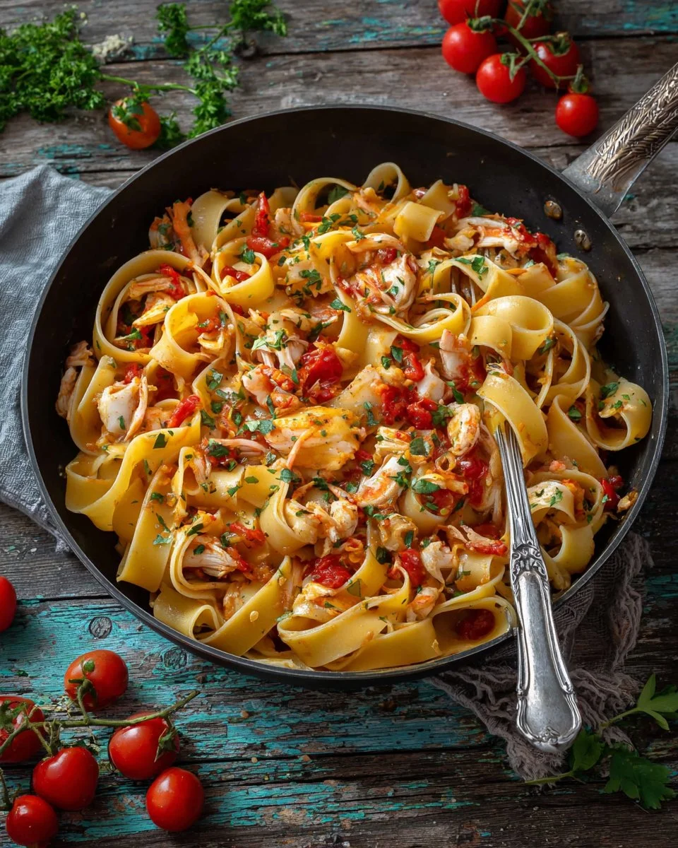 Squid Pasta (Squid and Tomato Sauce)