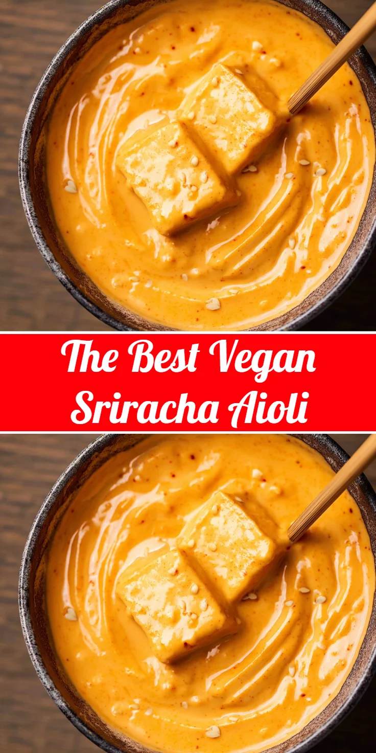 The Best Vegan Sriracha Aioli