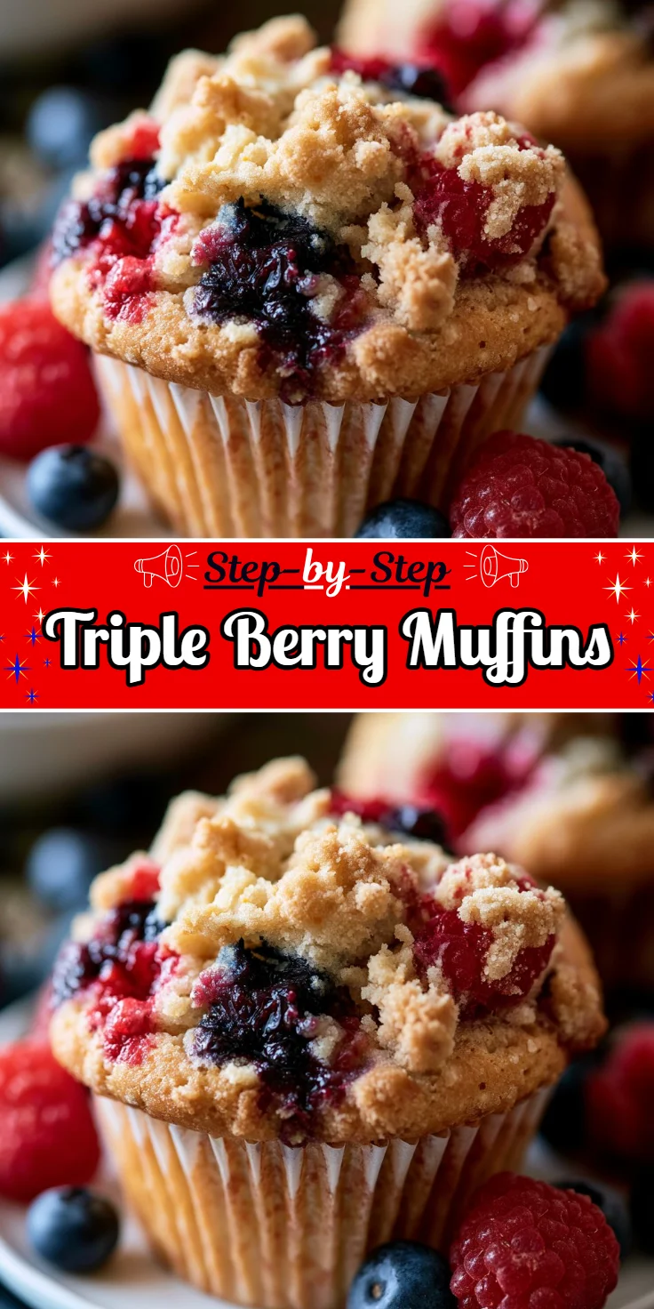 Triple Berry Muffins