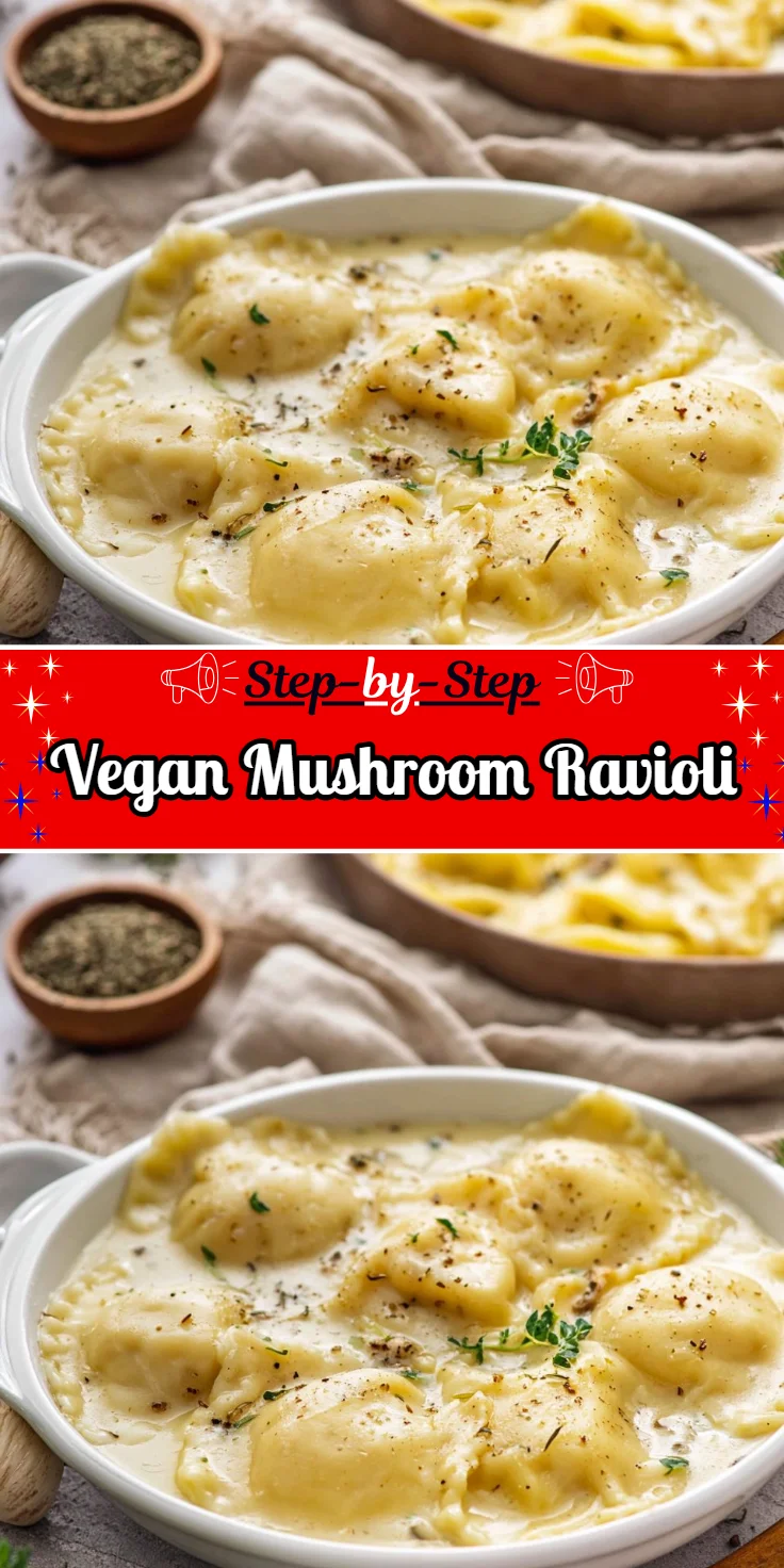 Vegan Mushroom Ravioli