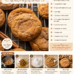 Freshly baked Apple Cider Cookies on a rustic table