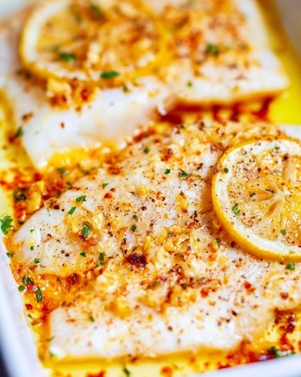 Baked Lemon Garlic Tilapia