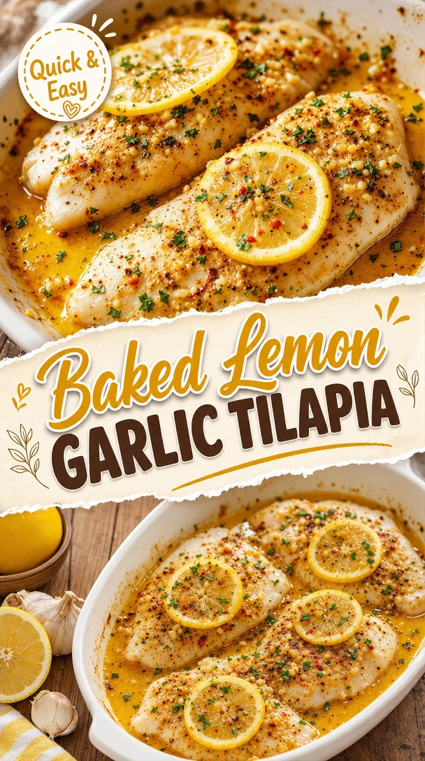 Baked Lemon Garlic Tilapia