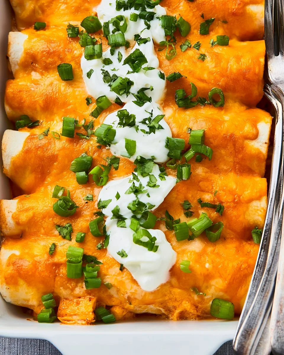 Buffalo Chicken Enchiladas
