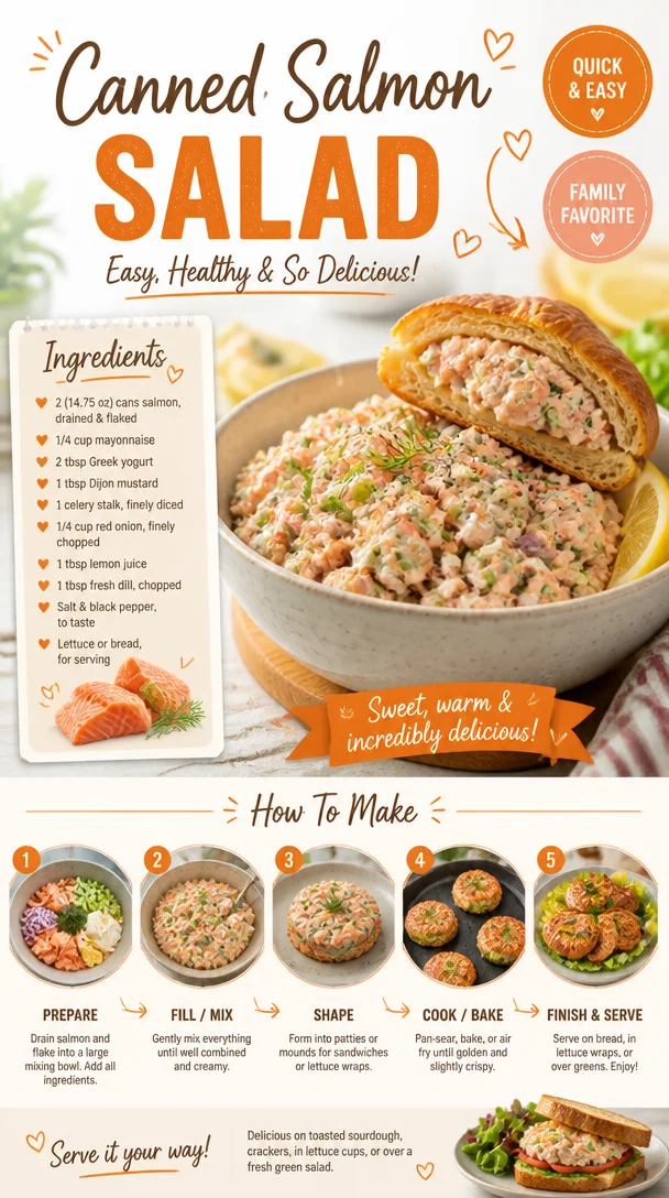 Canned Salmon Salad - 40 Aprons