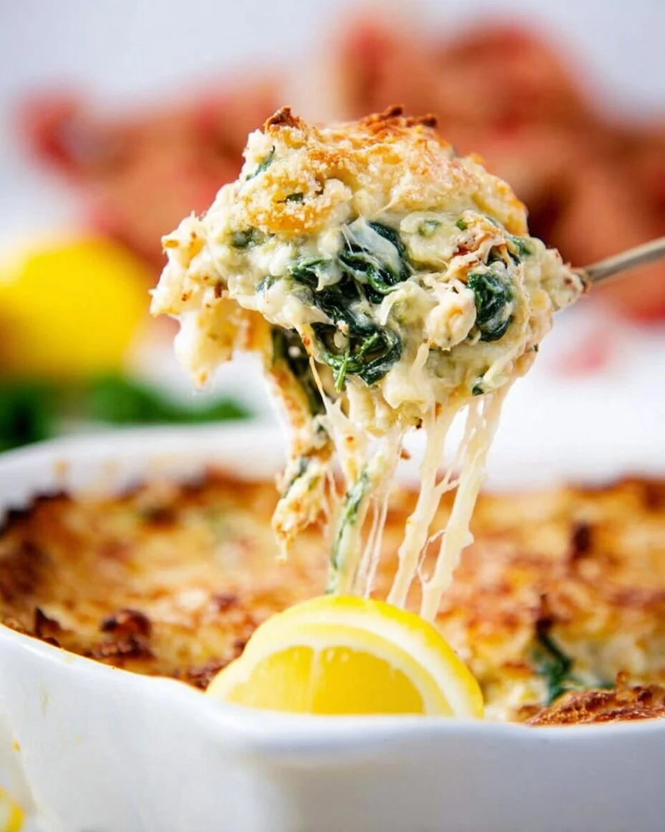 Cheesy Spinach Casserole