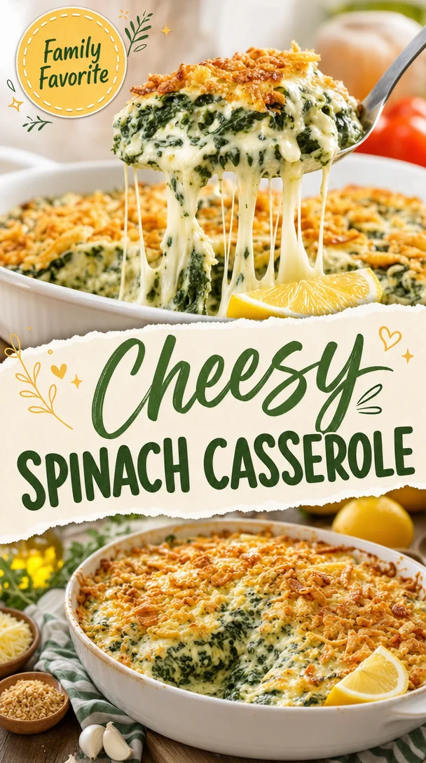 Cheesy Spinach Casserole