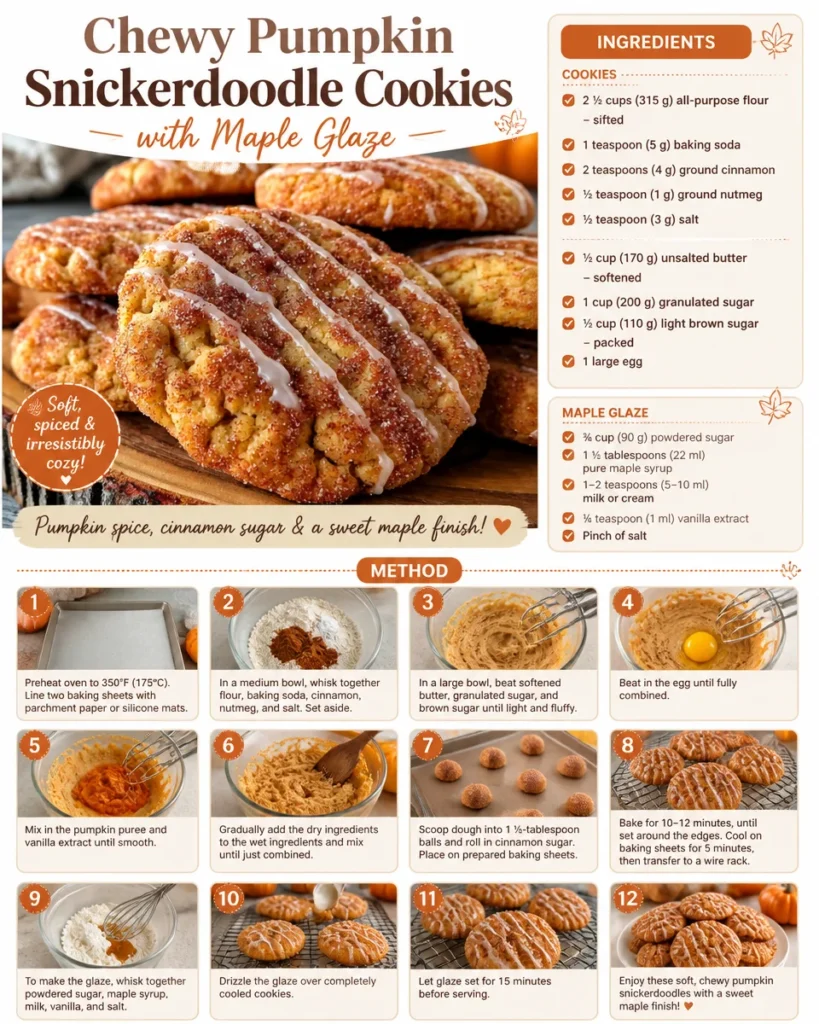 Chewy Pumpkin Snickerdoodle Cookies With Maple Gla 2026 07 23 191518 819x1024 1