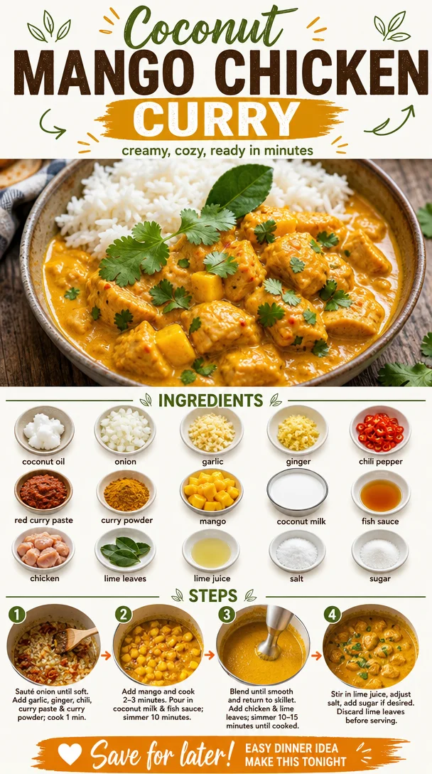 Coconut Mango Chicken Curry