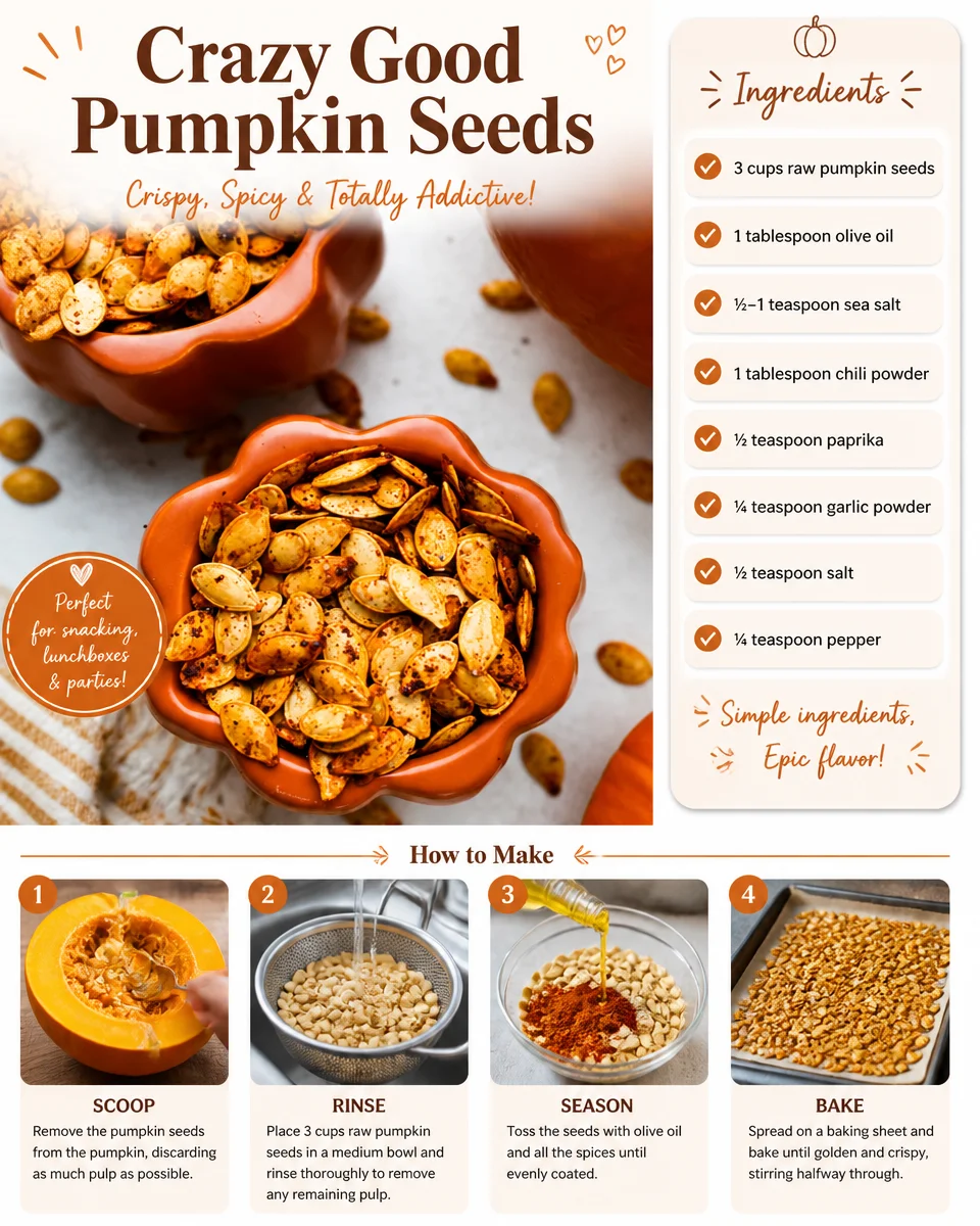 Delicious and healthy crazy good pumpkin seeds for snacking