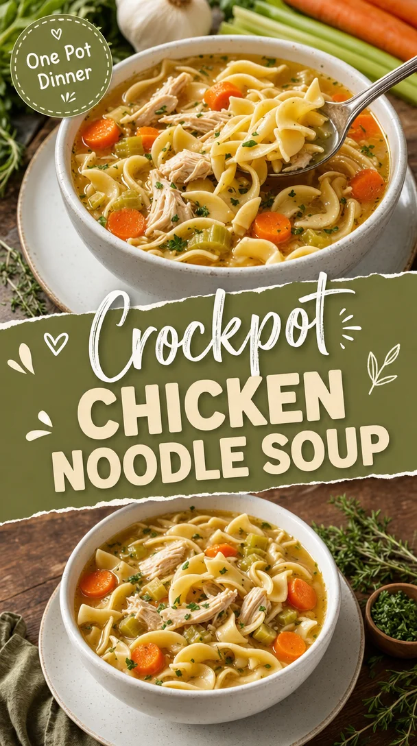 Crockpot Chicken Noodle Soup