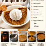 Crustless pumpkin pie served on a plate, showcasing its smooth and creamy texture.
