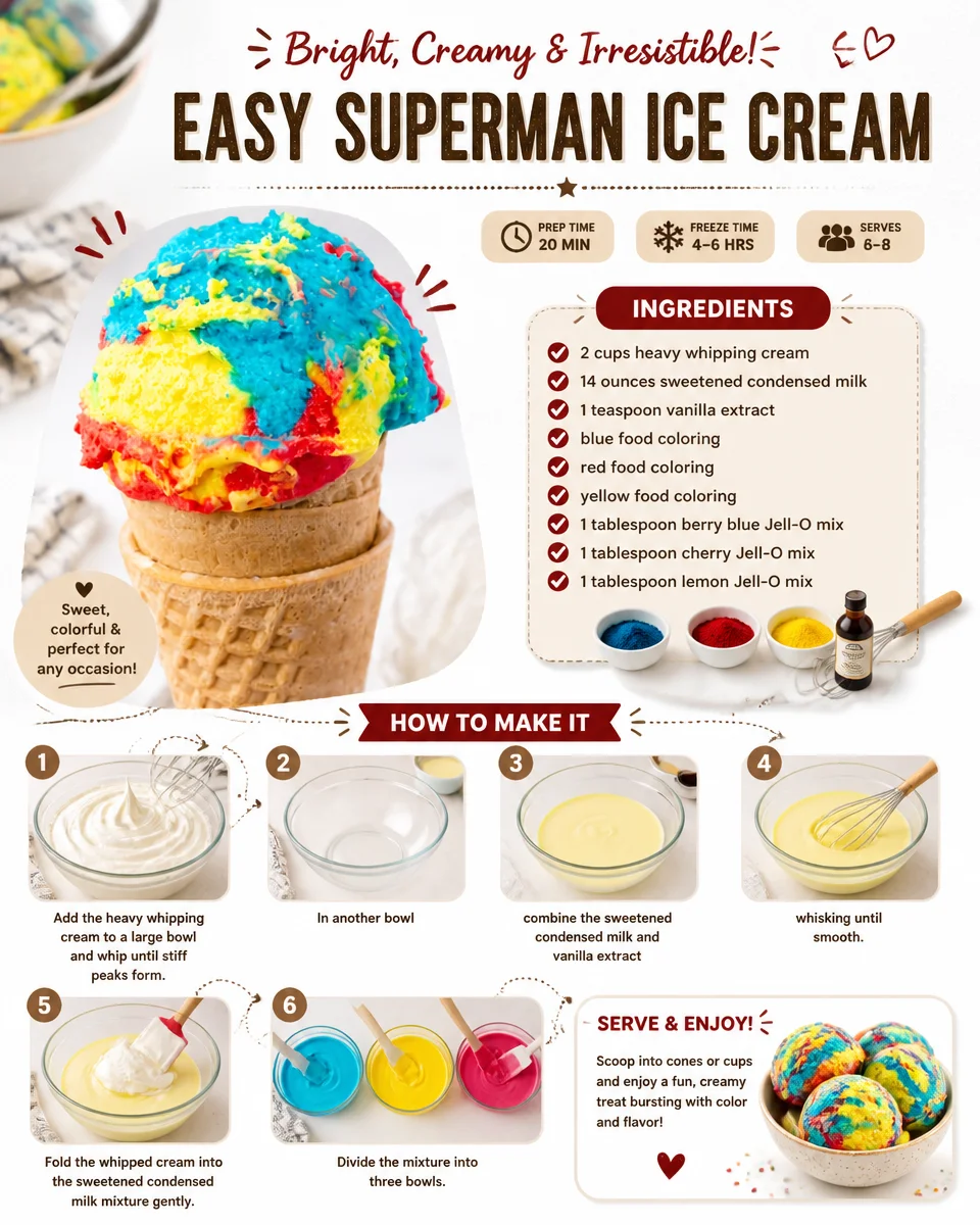 Easy Superman Ice Cream