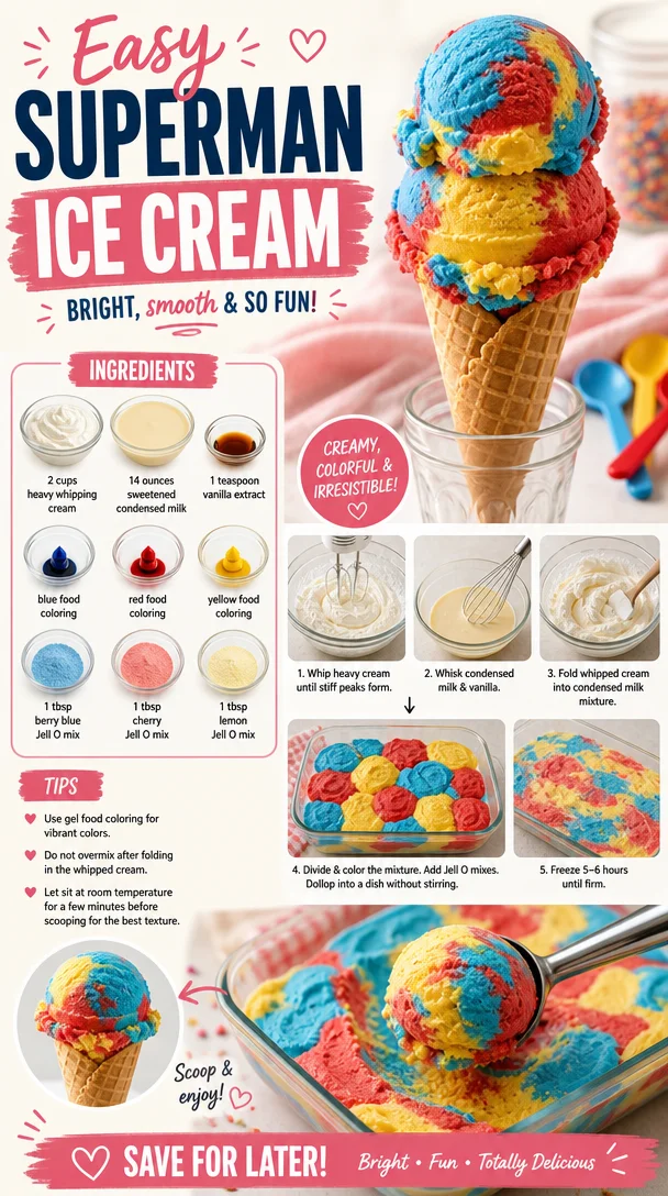 Easy Superman Ice Cream