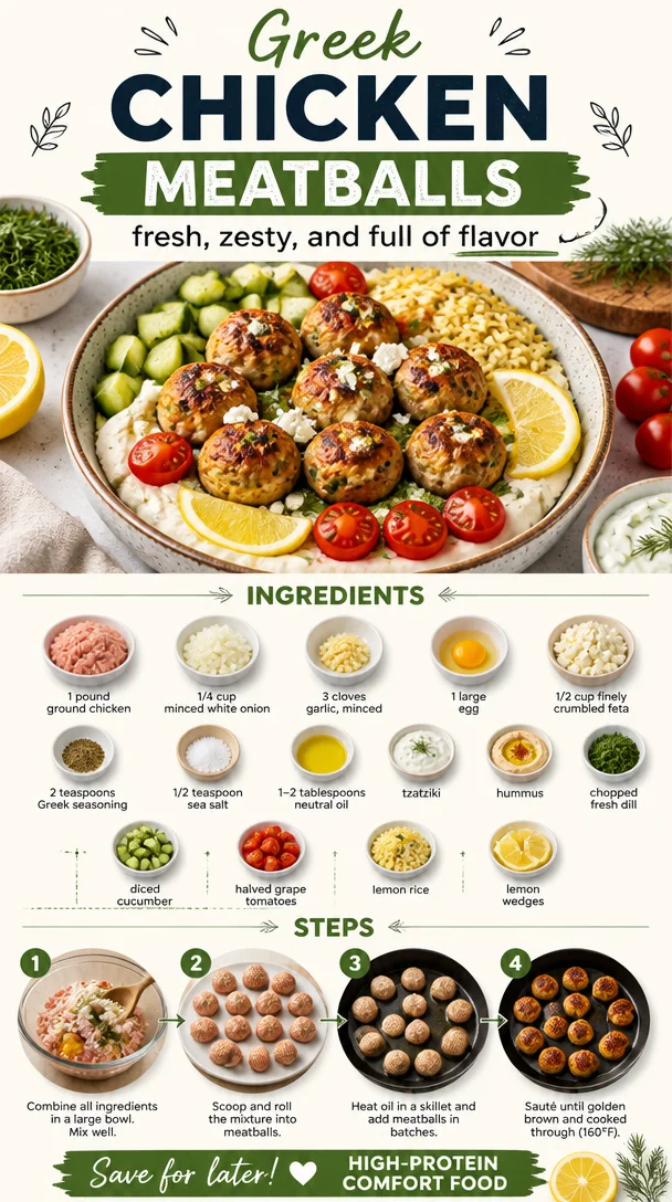 Greek Chicken Meatballs