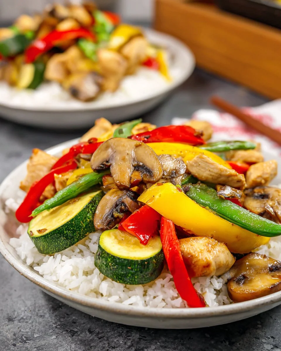 Delicious grilled chicken teriyaki served with vegetables and rice in a bowl.