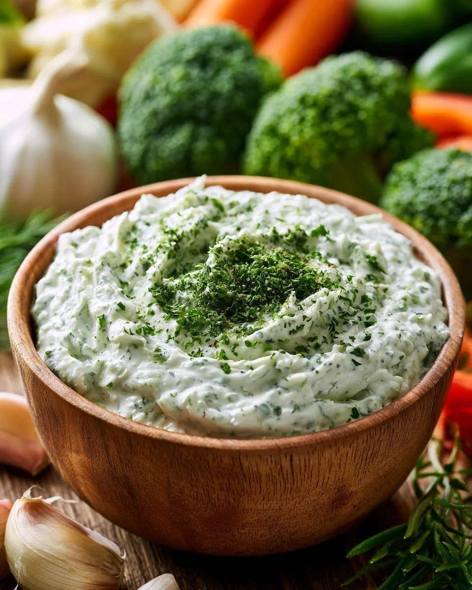 Homemade ranch seasoning ingredients on a wooden table
