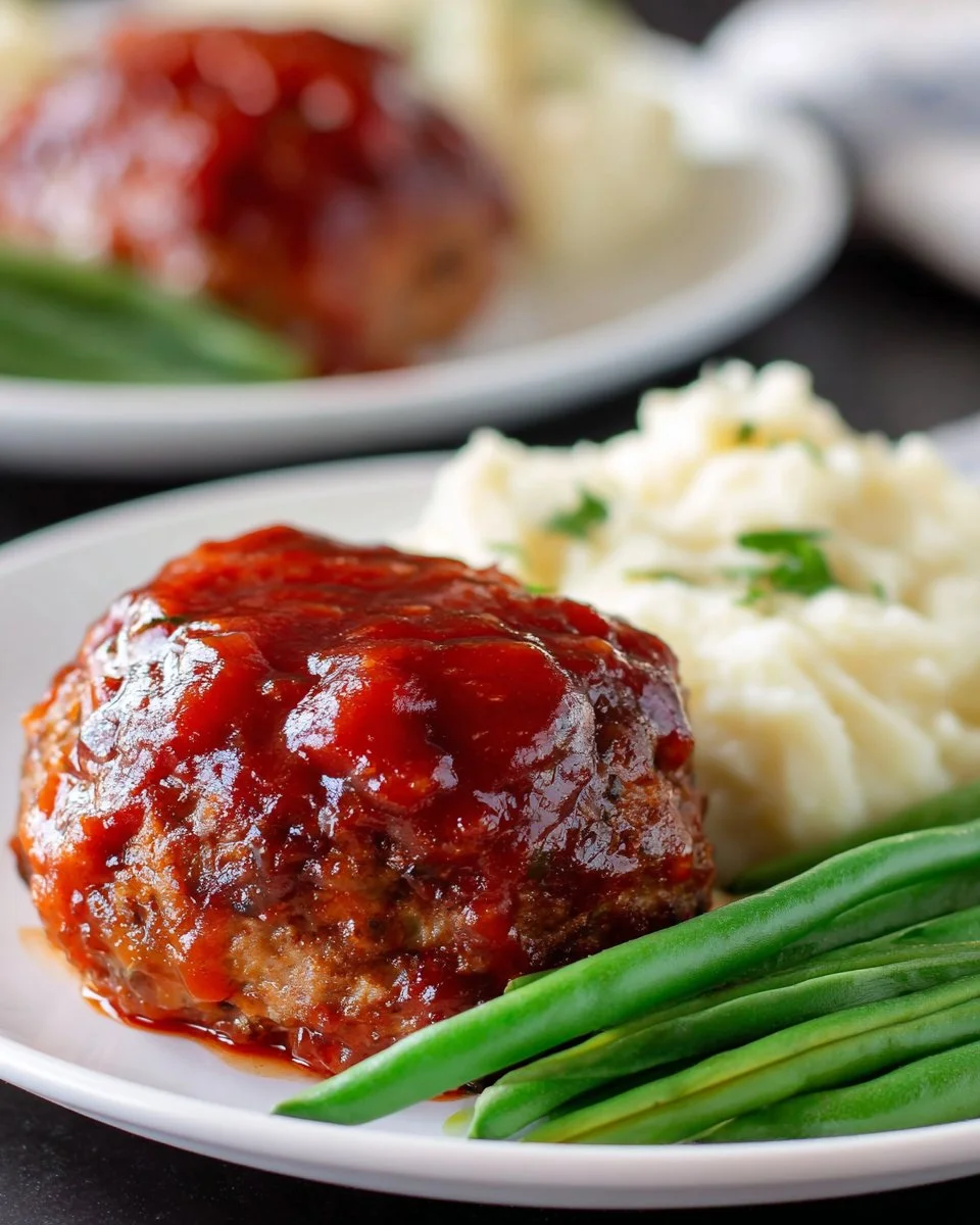 Delicious mini meatloaves arranged on a serving platter