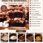 Delicious Mississippi Mud Pie Brownies topped with chocolate and nuts.