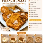 Delicious Pumpkin French Toast with brown sugar and cinnamon butter served on a plate.