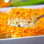 Delicious Rotisserie Chicken Casserole with cheese and vegetables