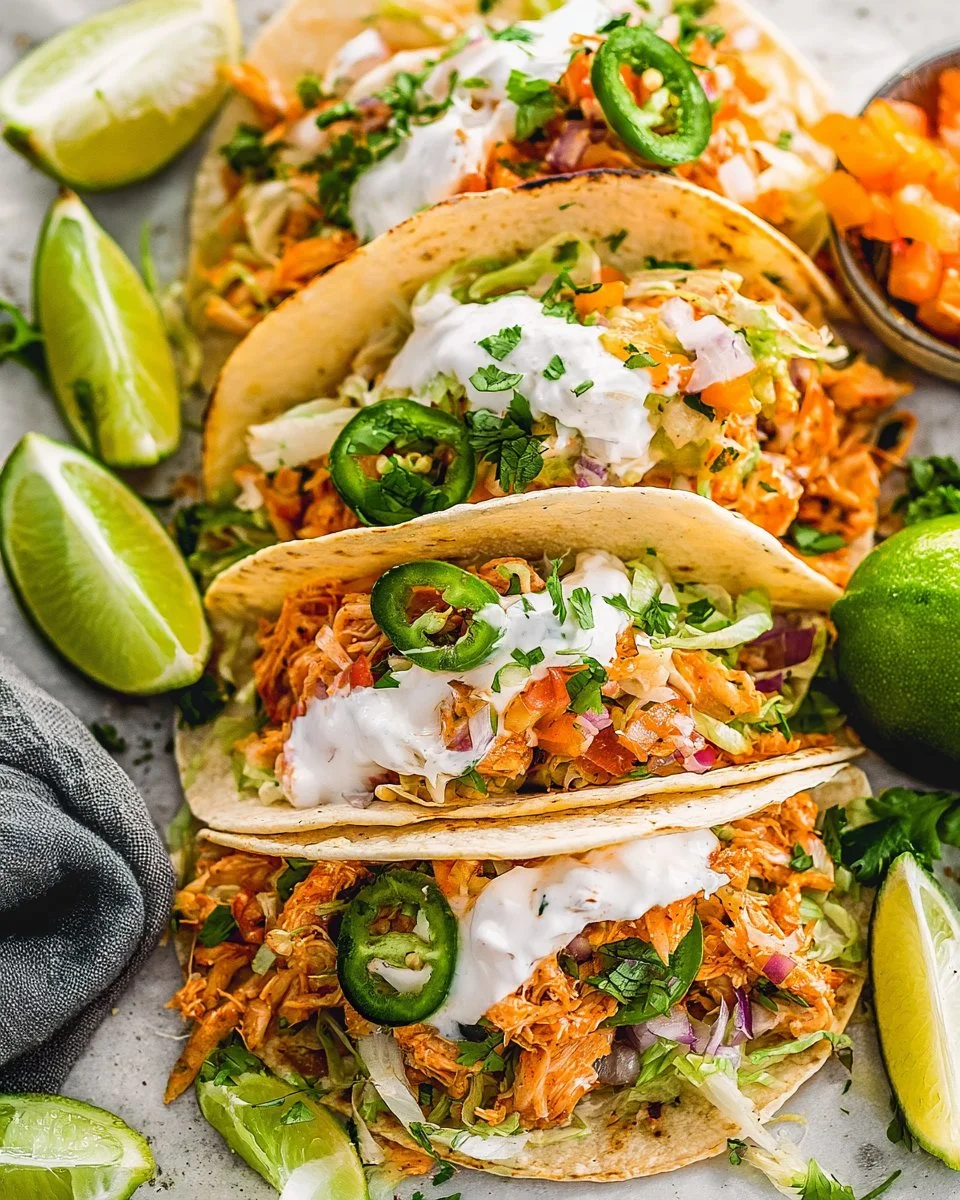 Shredded Chicken Tacos