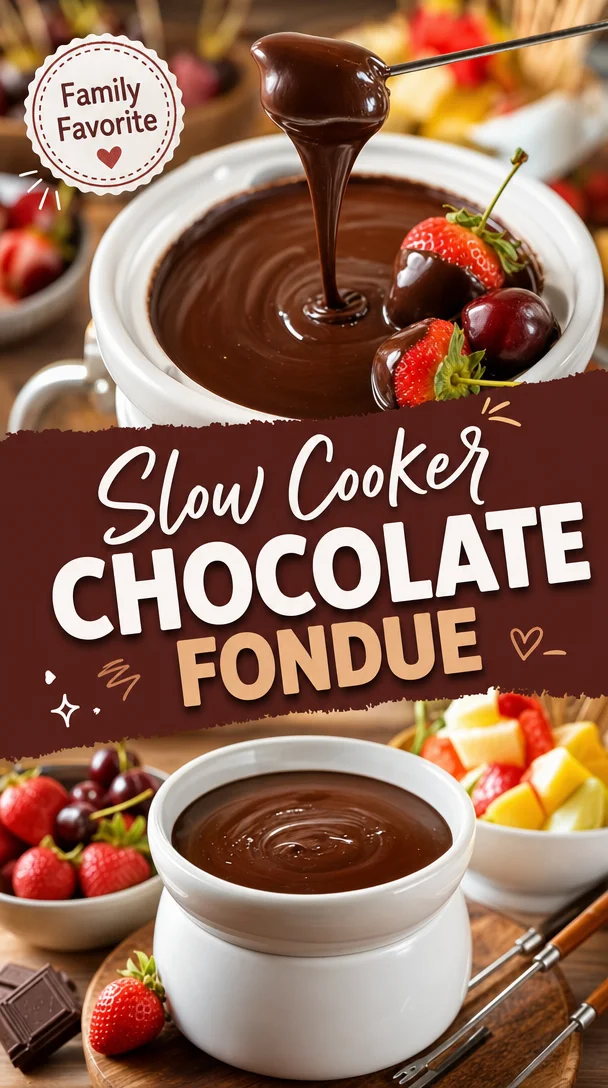 Slow Cooker Chocolate Fondue