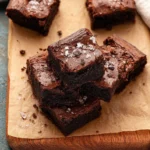 Delicious small batch brownies freshly baked and ready to enjoy