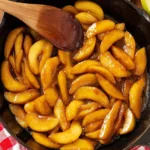 Delicious Southern Fried Apples served warm with cinnamon and sugar
