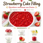 Delicious strawberry cake filling for desserts and baking recipes