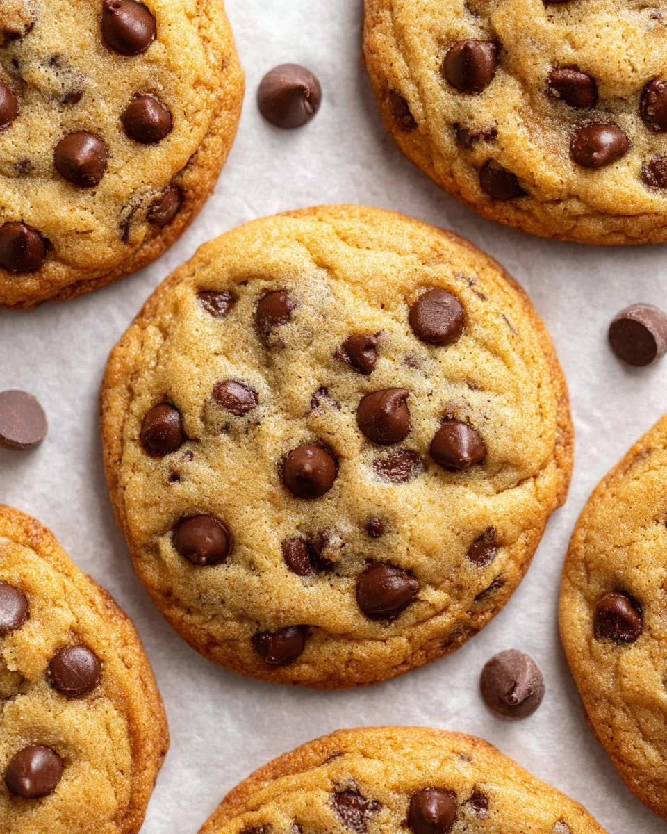 Delicious sugar free chocolate chip cookies stacked on a plate