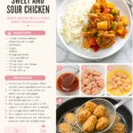 Delicious plate of Sweet and Sour Chicken with vibrant colors and fresh ingredients