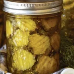 Jar of canned dill pickle slices ready to enhance your meals