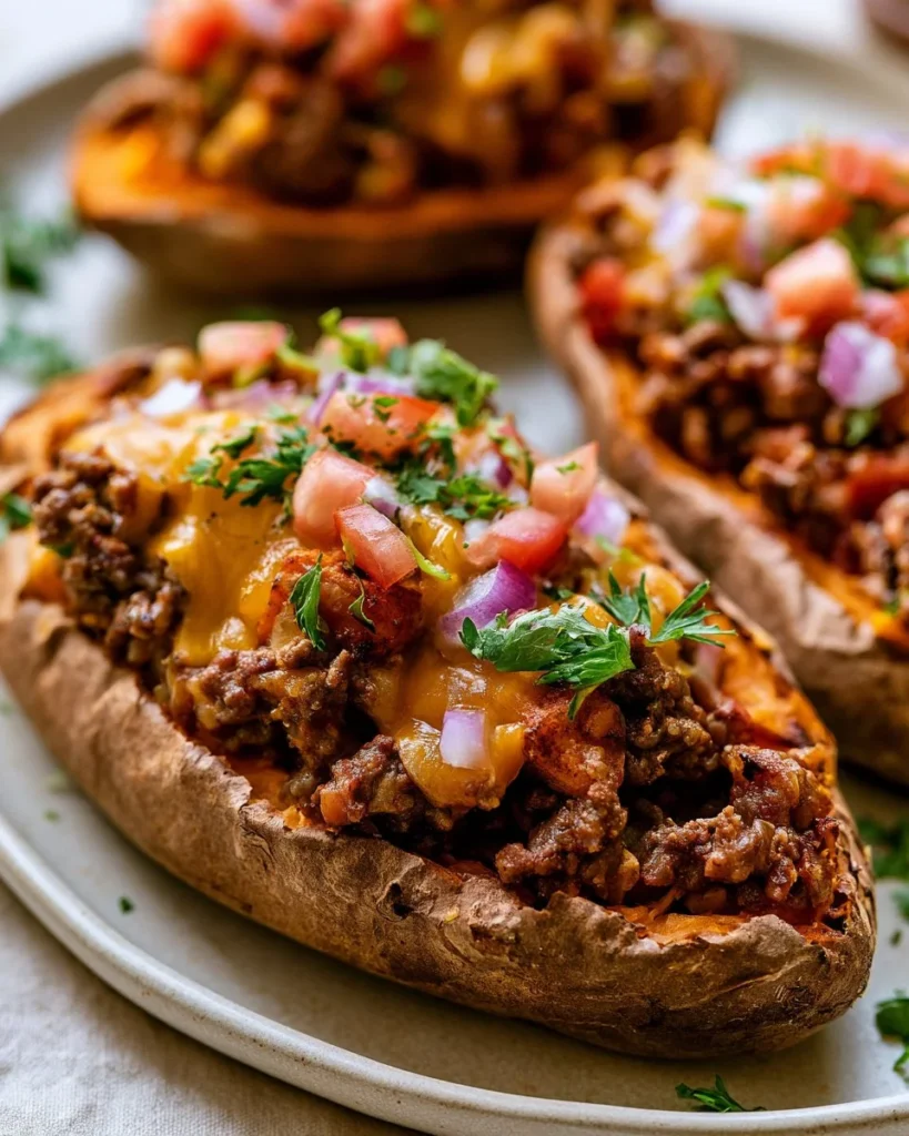 Easy Ground Beef Stuffed Sweet Potatoes Cheesebur 2026 08 04 233221 819x1024 1