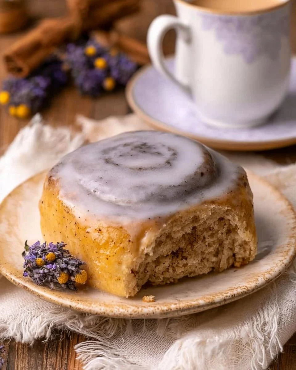 Delicious London Fog Rolls with hints of vanilla and earl grey tea
